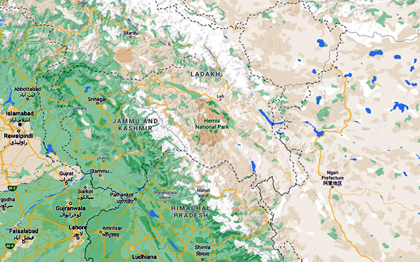 gmaps vue d'Inde