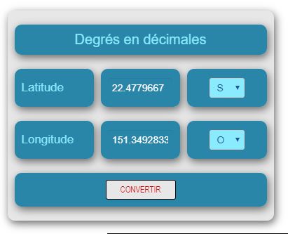 convertion latitude