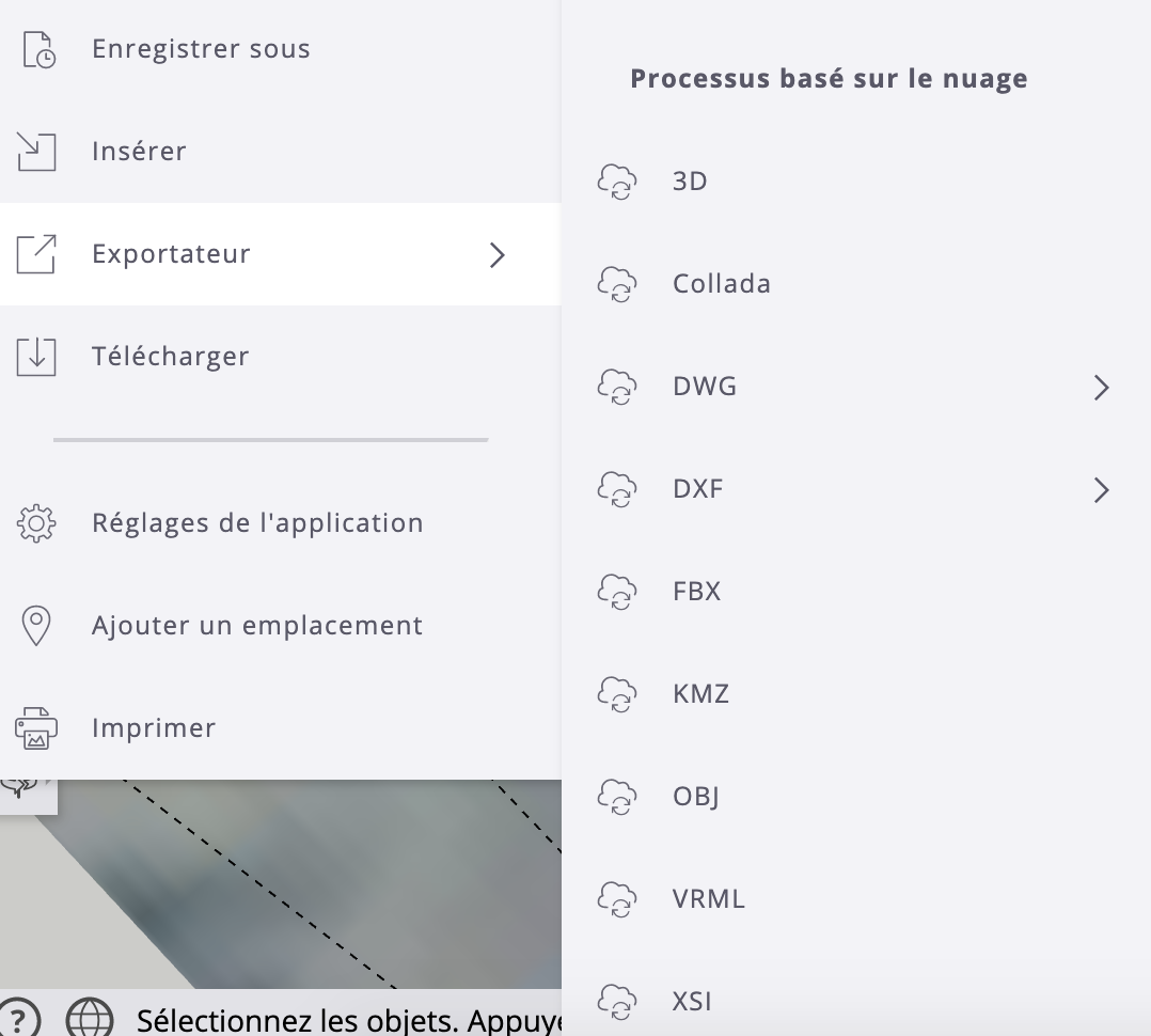 Exportation du modèle 3D